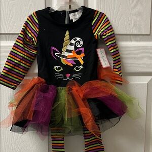 Enchanting Cat Unicorn Kids Costume - Multicolor